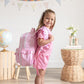 Custom Embroidered Ruffle Backpack - Gingham or Stripes