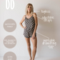 Cami Women's Bamboo Set | Black Checkerboard