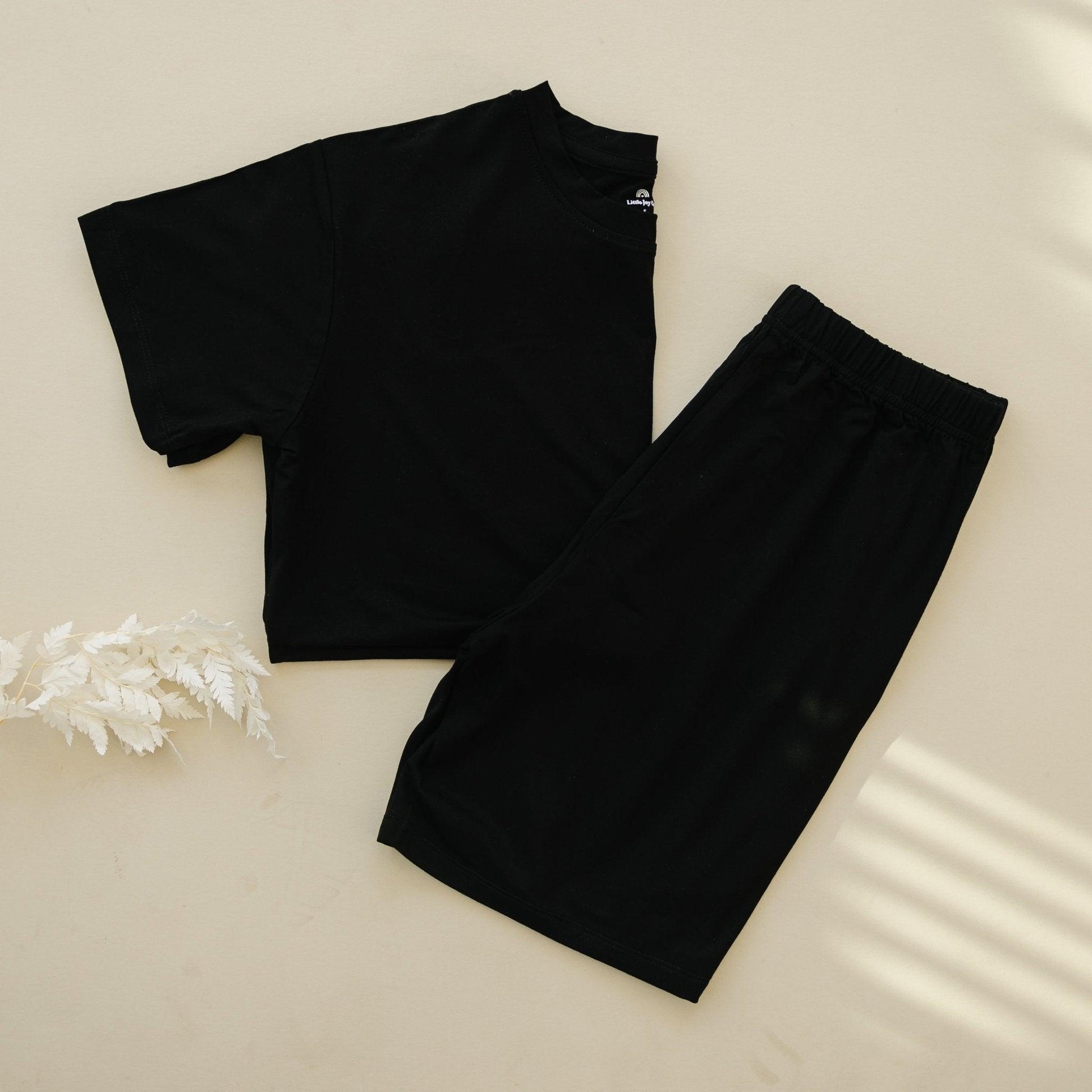 Women's Bamboo Bike Shorts & Tee Daywear Set - Little Joy Co.