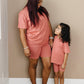 Women's Bamboo Bike Shorts & Tee Daywear Set - Little Joy Co.