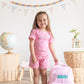 Custom Embroidered Ruffle Backpack - Gingham or Stripes