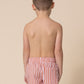 Boy's Boardshort | Terracotta Stripe