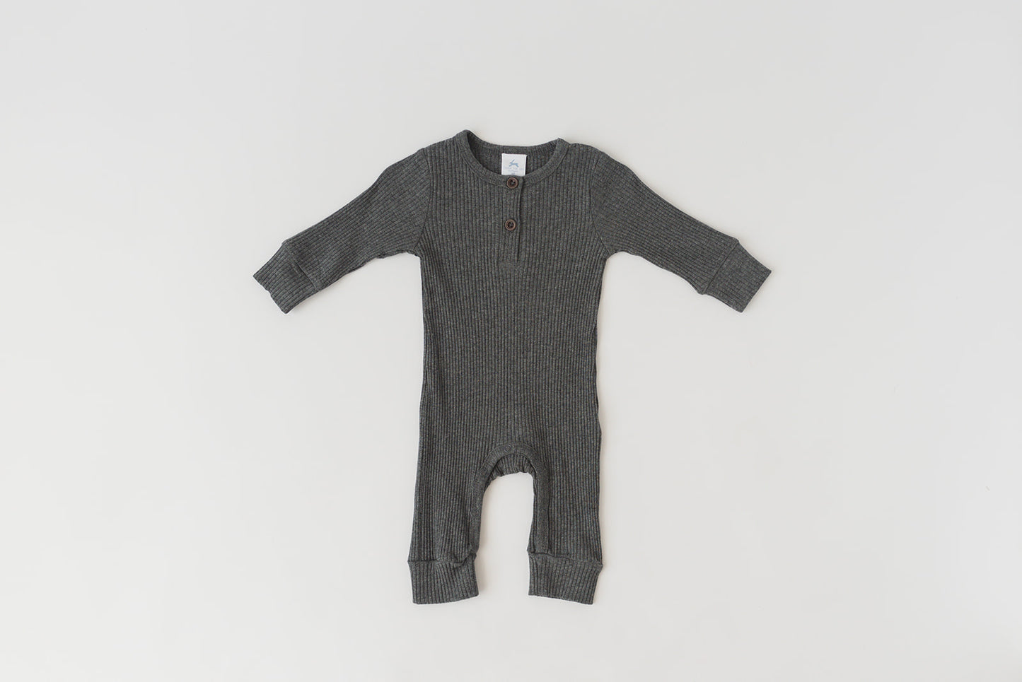 Ribbed Henley Romper