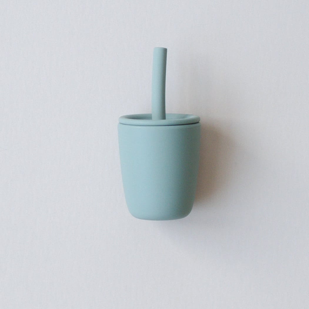 Mini Straw Cup - Silicone Straw Cup for Babies & Young Toddlers - Silicone Sippy Cup