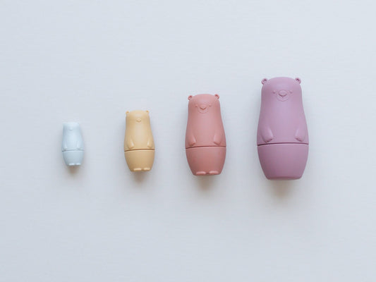 Silicone Nesting Doll Toy - Silicone Stacking Toy - Silicone Stacker Toy - Matryoshka Dolls - Silicone Russian Nesting Doll - Nesting Bear