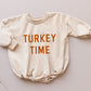 Turkey Time Oversized Sweatshirt Romper