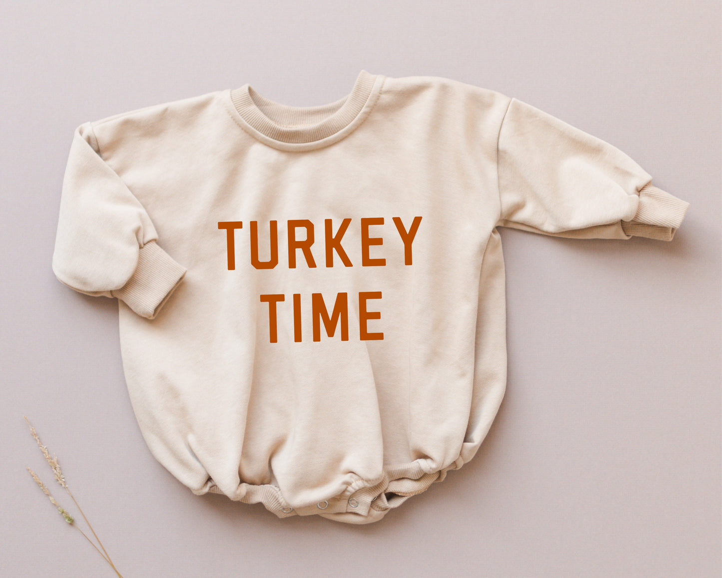 Turkey Time Oversized Sweatshirt Romper