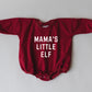 Mama's Little Elf Oversized Sweatshirt Romper