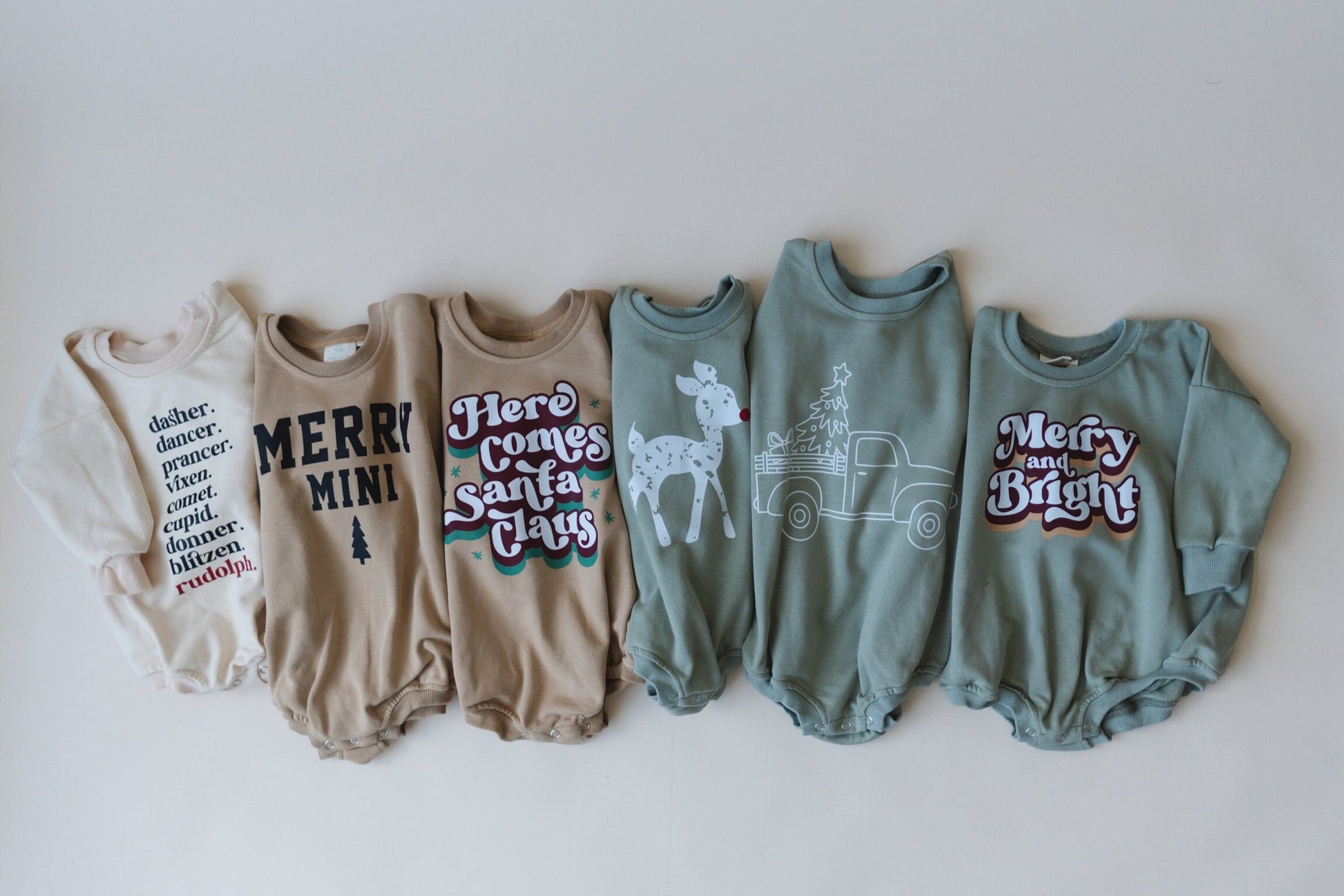 Christmas Tree Truck Oversized Sweatshirt Romper