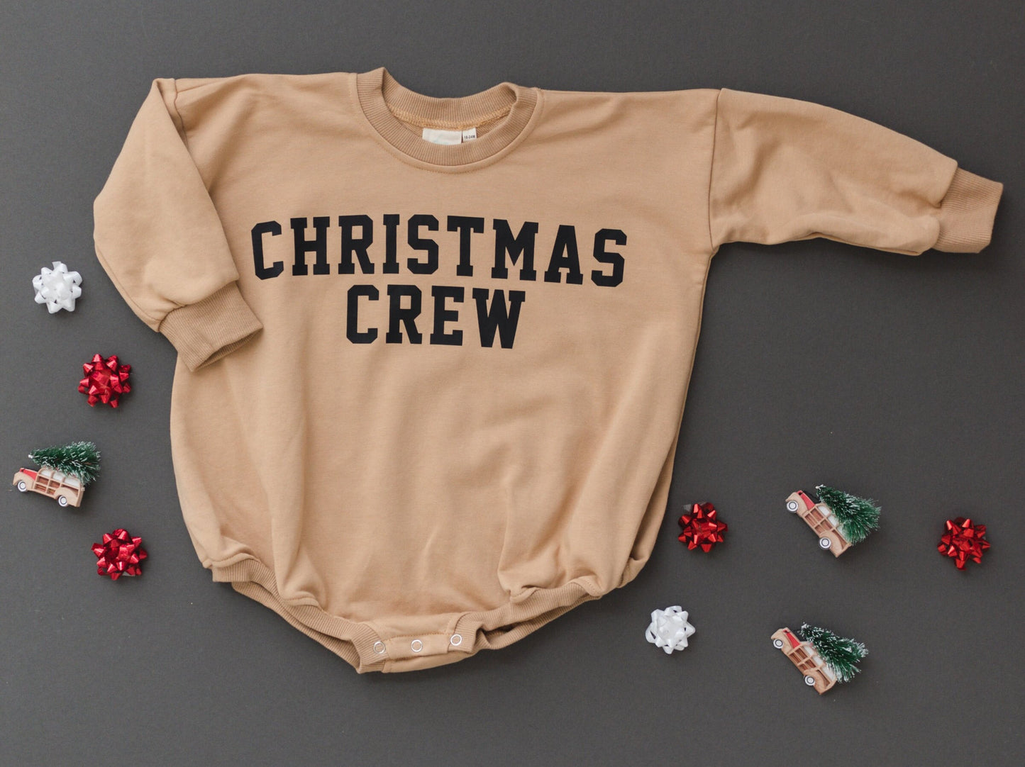 Christmas Crew Oversized Sweatshirt Romper