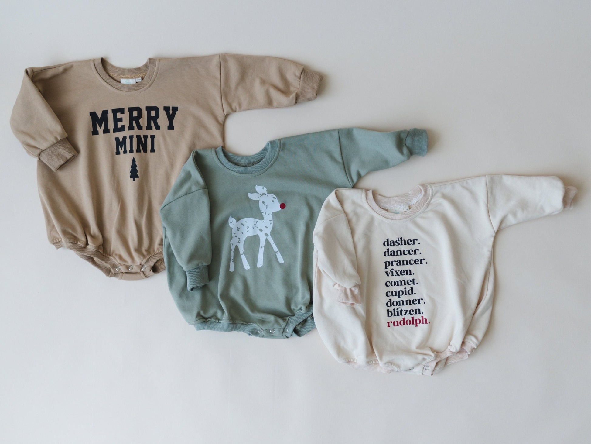 Merry Mini Oversized Sweatshirt Romper