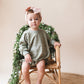 Christmas Tree Truck Oversized Sweatshirt Romper