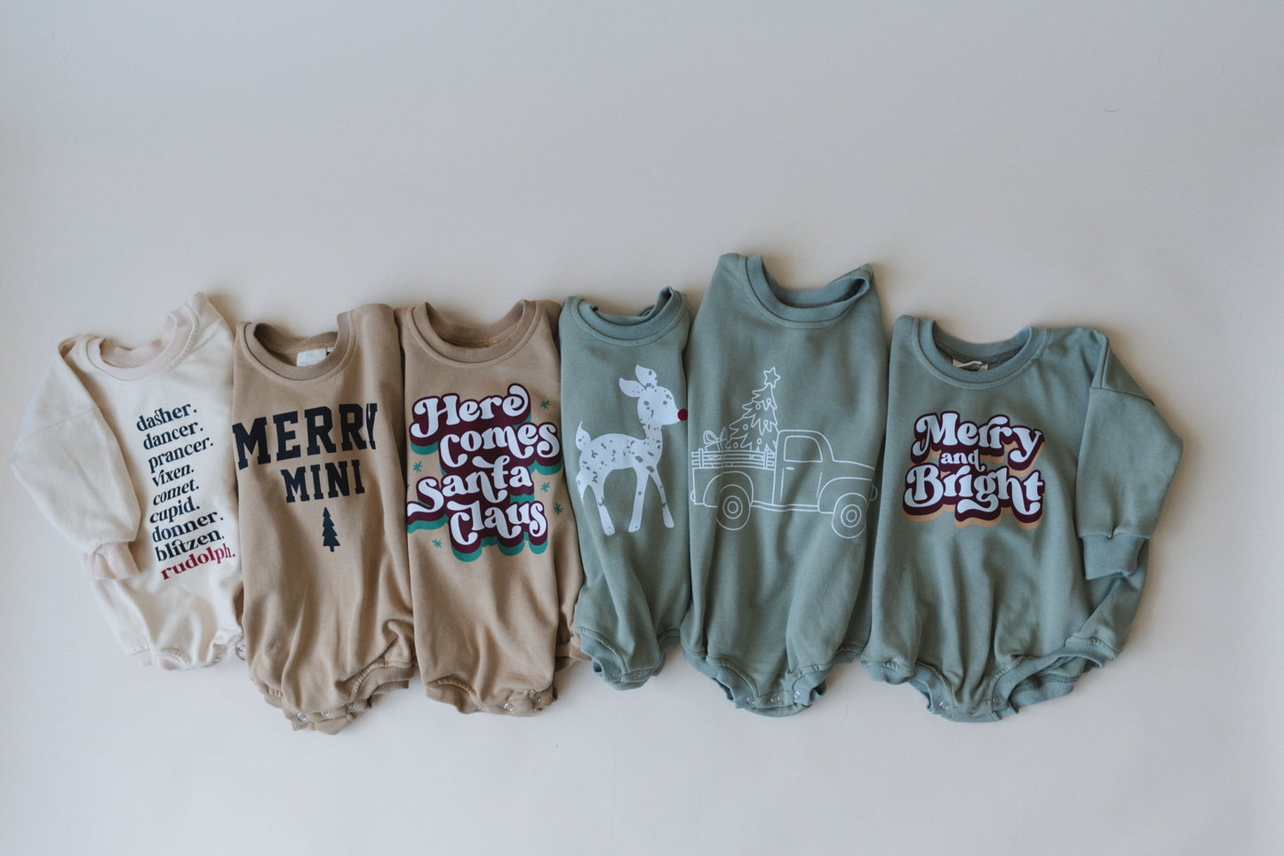 Merry and Bright Oversized Sweatshirt Romper