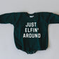 Just Elfin' Around Oversized Sweatshirt Romper
