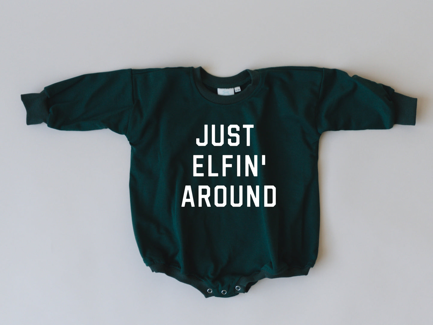 Just Elfin' Around Oversized Sweatshirt Romper