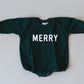 Merry Graphic Oversized Sweatshirt Romper