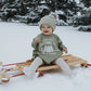 Farm Fresh Christmas Trees Oversized Sweatshirt Romper
