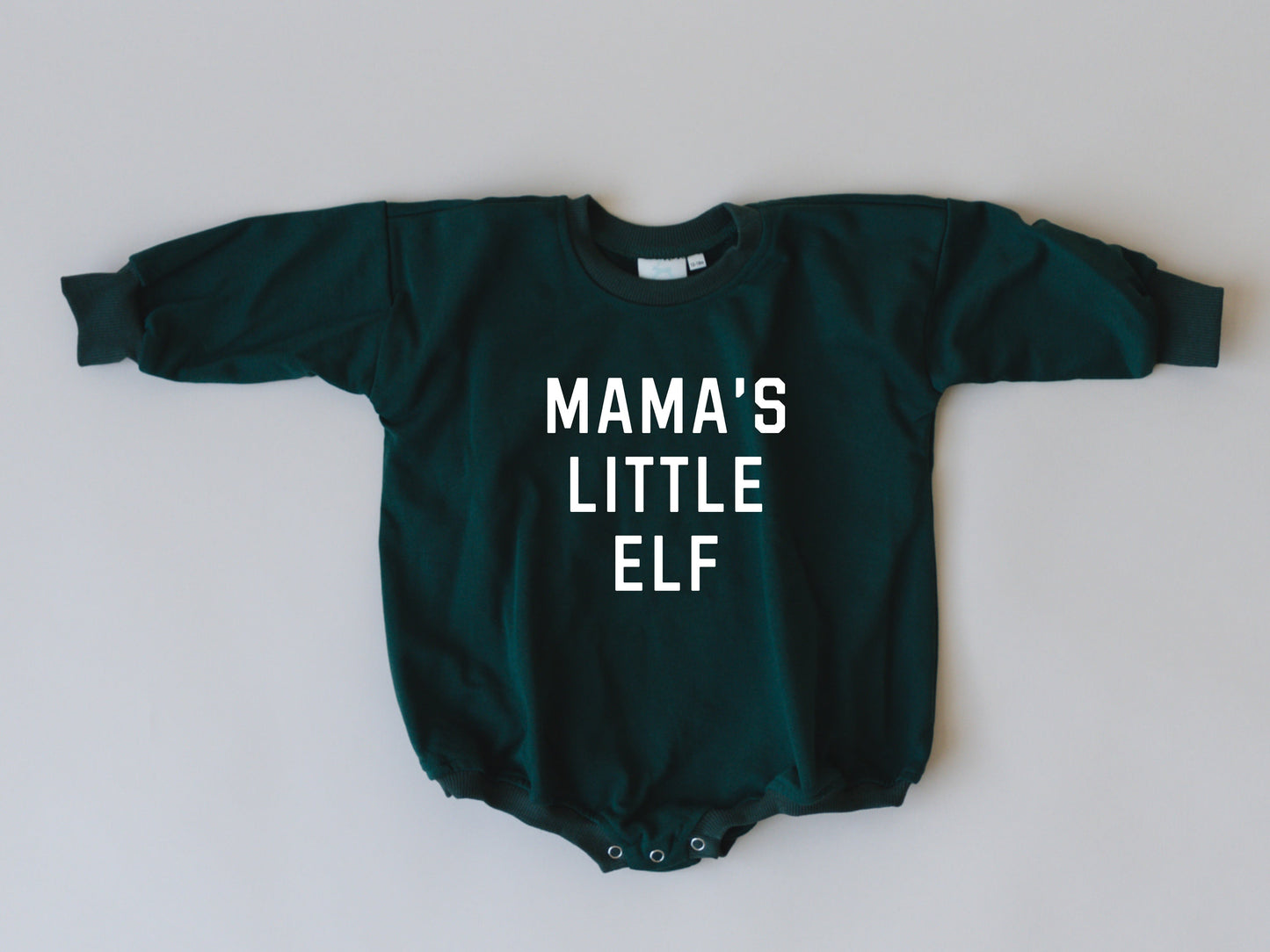 Mama's Little Elf Oversized Sweatshirt Romper