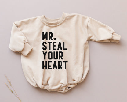 Mr. Steal Your Heart Oversized Sweatshirt Romper - more colors