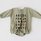 ABC I Love You Oversized Sweatshirt Romper