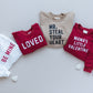 MAMA'S LITTLE VALENTINE Valentine's Day Graphic Oversized Sweatshirt Romper - Sweatshirt Bubble Romper - Baby Boy Clothes - Valentines