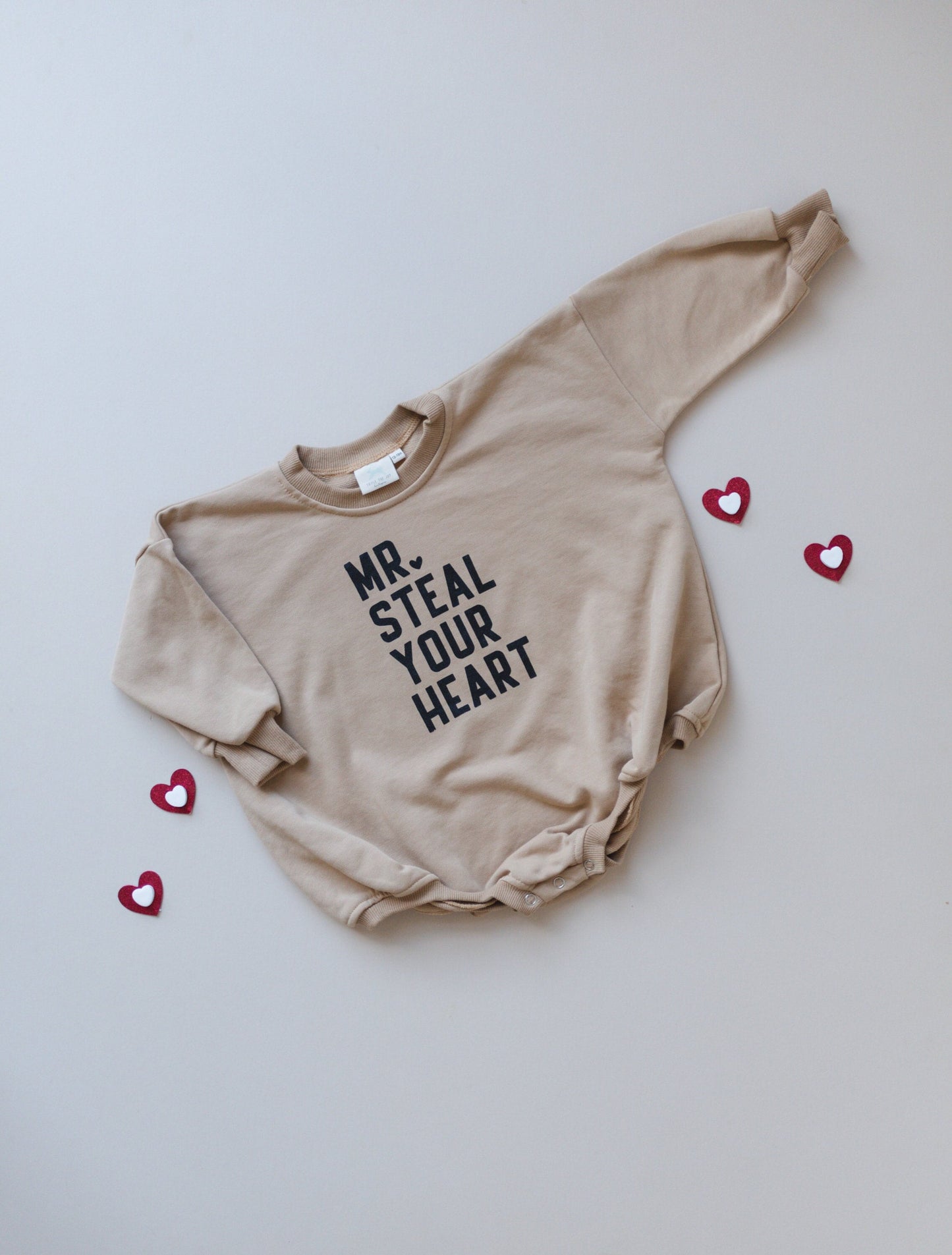 Mr. Steal Your Heart Oversized Sweatshirt Romper - more colors