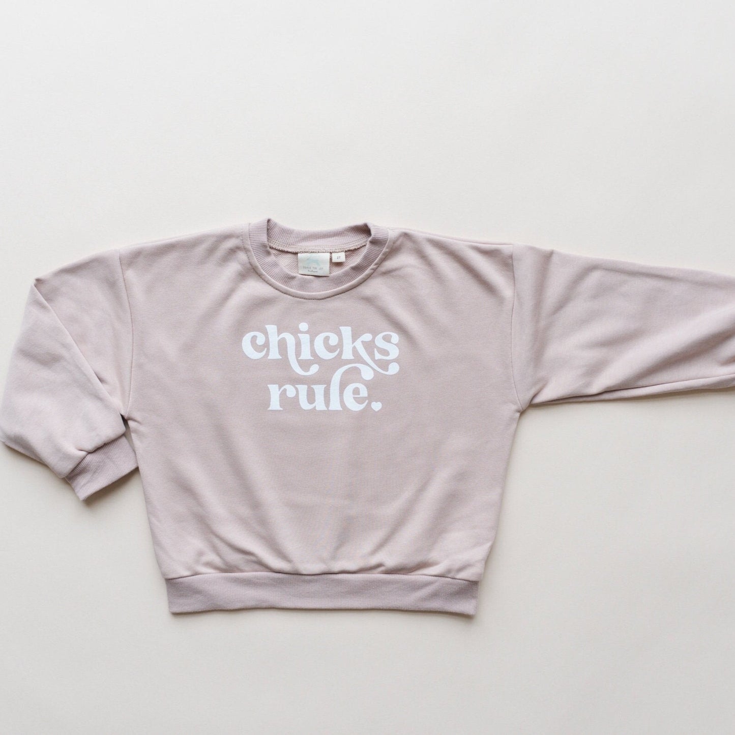 Chicks Rule Oversized Crewneck Sweatshirt