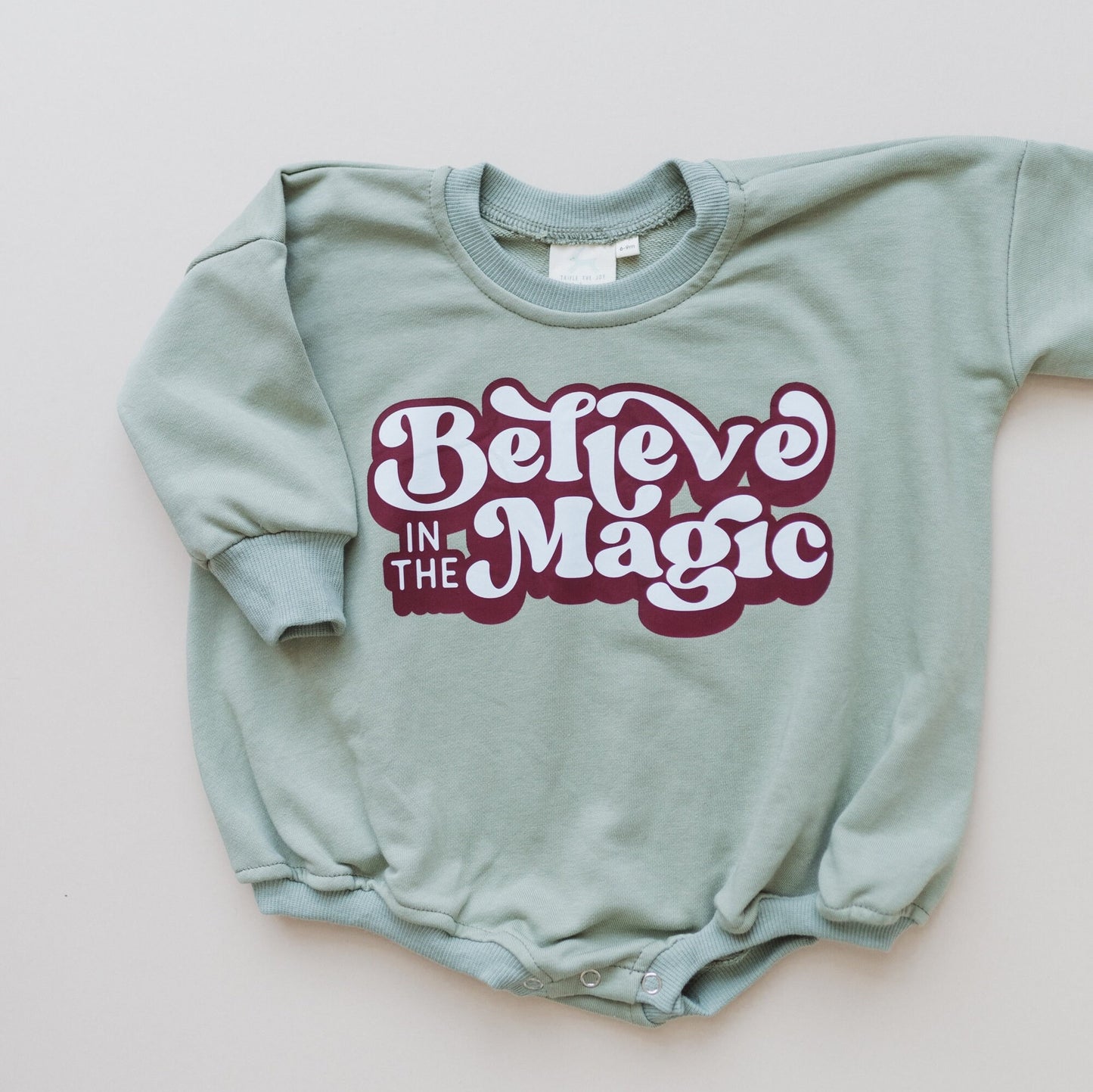 Believe in the Magic Christmas Sweatshirt Romper