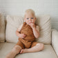 Organic Cotton Ribbed Sleeveless Romper - Baby Boy Outfit - Summer Baby Outfit - Baby Romper - Baby Clothes Boy - Ribbed Outfit - Neutral