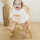 Mama's Little Turkey Thanksgiving Oversized Bamboo Sweatshirt Romper