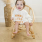 Mama's Little Turkey Thanksgiving Oversized Bamboo Sweatshirt Romper