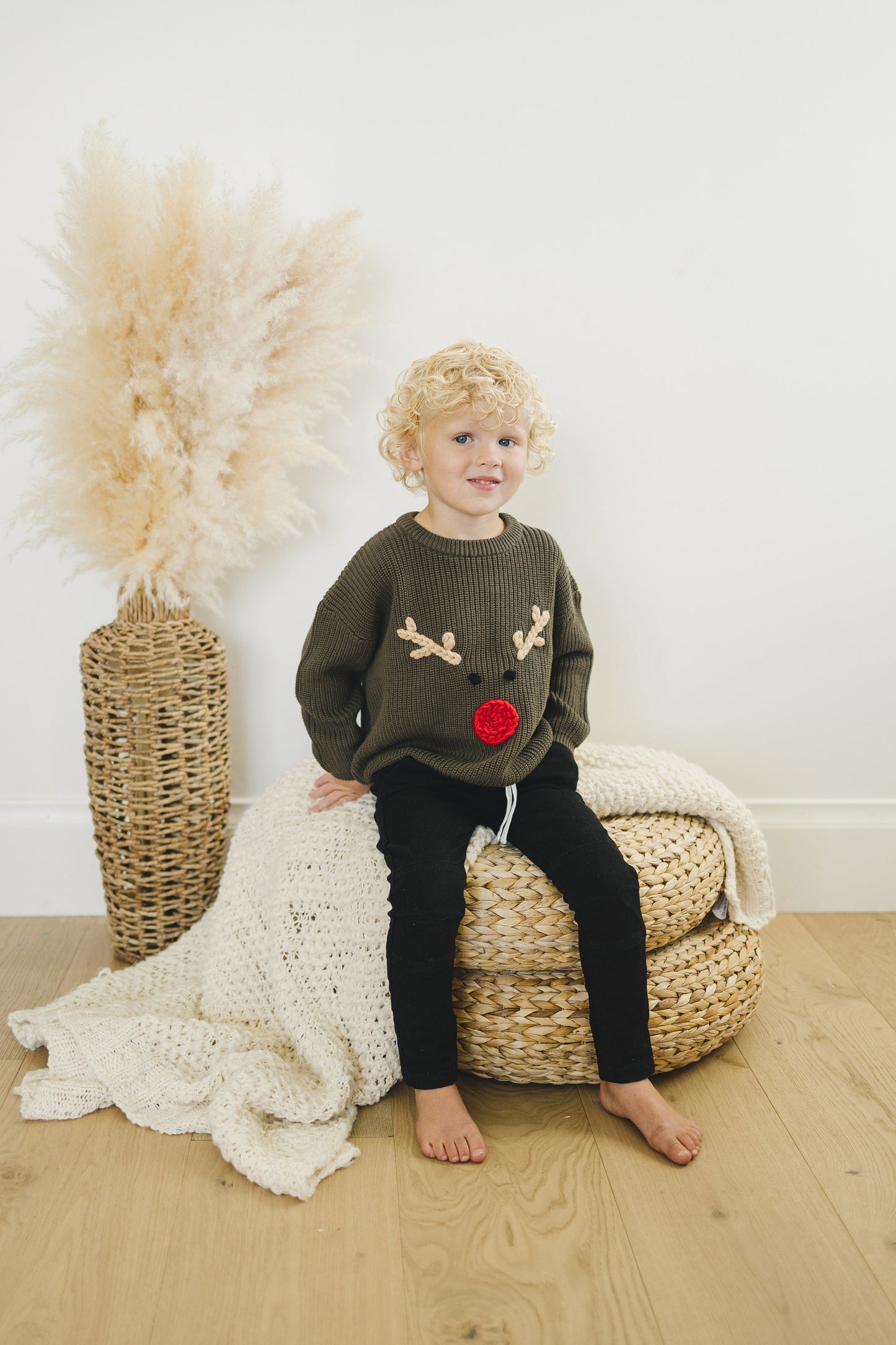 Rudolph Embroidered Sweater