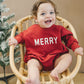 Merry Graphic Oversized Sweatshirt Romper