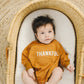 Thankful Graphic Oversized Bamboo Sweatshirt Romper