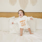 Mama's Little Turkey Thanksgiving Oversized Bamboo Sweatshirt Romper