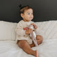 MERRY Graphic Organic Cotton Oversized Sweatshirt Romper - Baby Boy Bubble Romper - Baby Girl Outfit - Christmas Baby Outfit Winter Xmas