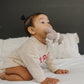 MERRY Graphic Organic Cotton Oversized Sweatshirt Romper - Baby Boy Bubble Romper - Baby Girl Outfit - Christmas Baby Outfit Winter Xmas