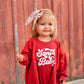 Santa Baby Oversized Sweatshirt Romper