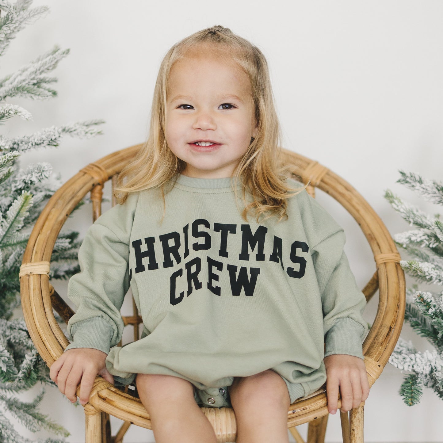 Christmas Crew Oversized Sweatshirt Romper
