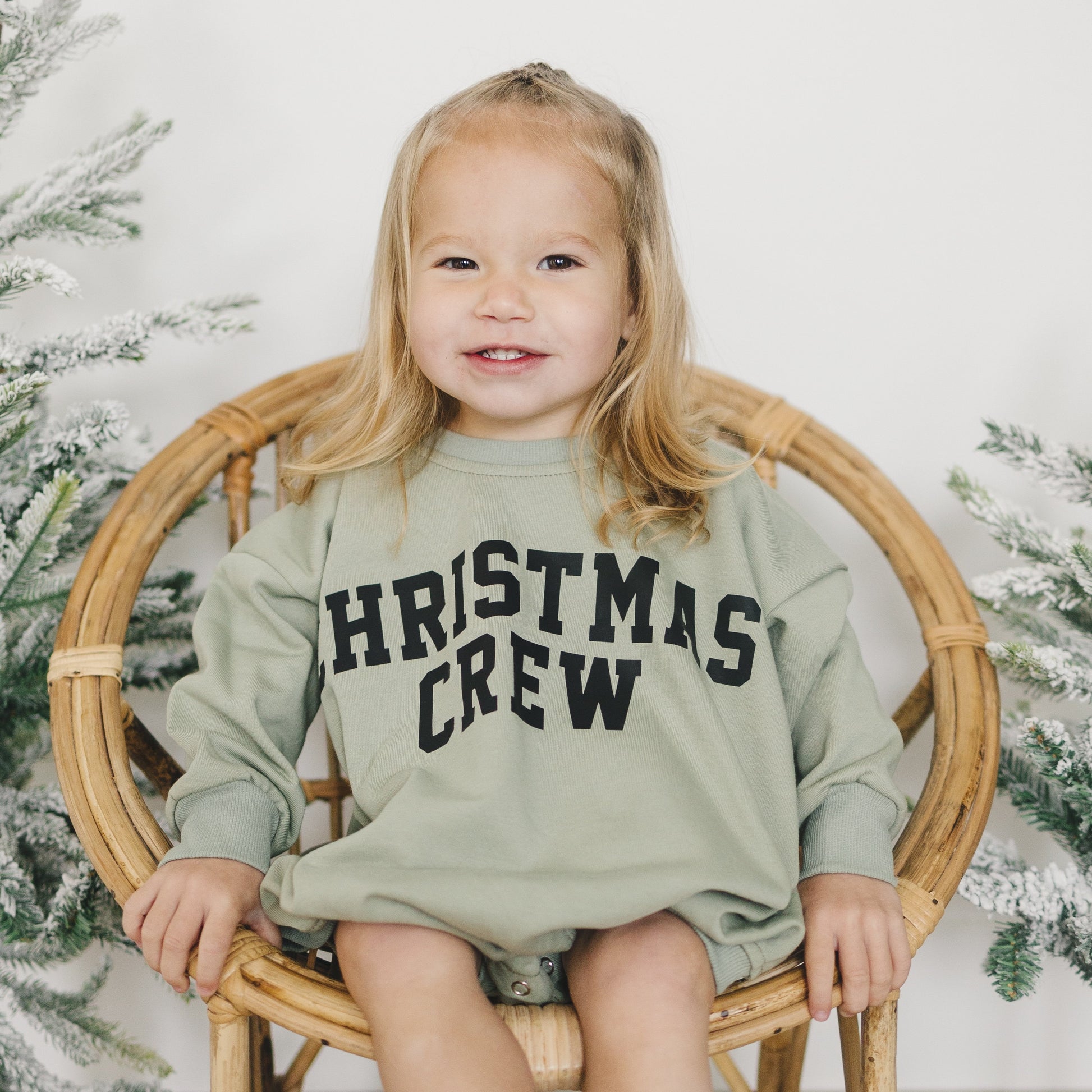 Christmas Crew Oversized Sweatshirt Romper
