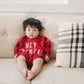Hey Santa Oversized Sweatshirt Romper