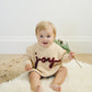 Joy Hand Embroidered Chunky Knit Sweater for Babies & Toddlers - Christmas Embroidered Baby Sweater - Baby Boy or Girl