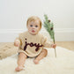 Joy Hand Embroidered Chunky Knit Sweater for Babies & Toddlers - Christmas Embroidered Baby Sweater - Baby Boy or Girl