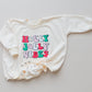 HOLLY JOLLY VIBES Christmas Graphic Oversized Sweatshirt Romper - Baby Bubble Romper - Bubble Romper - Baby Boy Outfit - Baby Girl - Retro