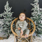 Farm Fresh Christmas Trees Graphic Organic Cotton 2pc Jogger Set - Sweatsuit - Crewneck Sweatshirt & Pants - Winter - Girl Boy Outfit