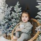 Farm Fresh Christmas Trees Graphic Organic Cotton 2pc Jogger Set - Sweatsuit - Crewneck Sweatshirt & Pants - Winter - Girl Boy Outfit