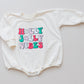 HOLLY JOLLY VIBES Christmas Graphic Oversized Sweatshirt Romper - Baby Bubble Romper - Bubble Romper - Baby Boy Outfit - Baby Girl - Retro
