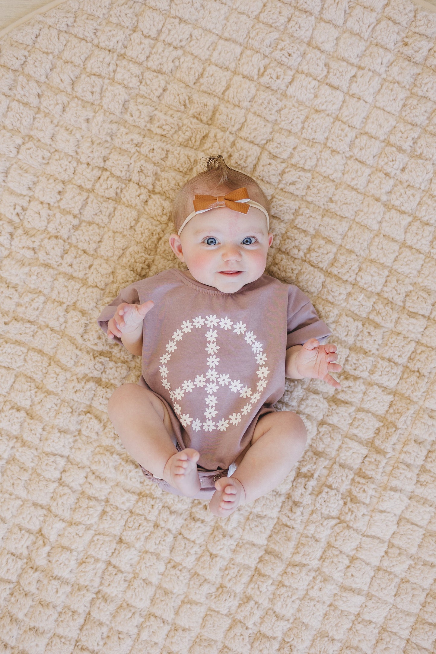 Daisy Peace Sign T-Shirt Romper