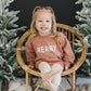 MERRY Graphic Organic Cotton Crewneck Sweatshirt - Baby Sweatshirt - Toddler Crewneck Sweatshirt - Christmas Baby Winter - Girl Boy Crew