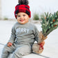 MERRY Graphic Organic Cotton Crewneck Sweatshirt - Baby Sweatshirt - Toddler Crewneck Sweatshirt - Christmas Baby Winter - Girl Boy Crew